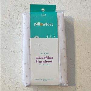 Pillowfort Microfiber Sheet with Subtle Gray Dots